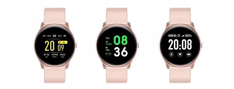 KW19 Pink kaina ir informacija | Išmanieji laikrodžiai (smartwatch) | pigu.lt