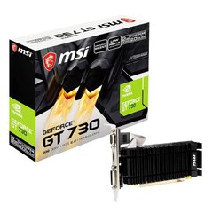 MSI N730K-2GD3H/LPV1 NVIDIA GeForce GT 730 цена и информация | Видеокарты (GPU) | pigu.lt