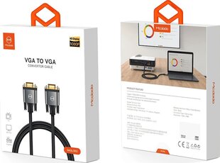 McDodo CA-7780 , VGA/VGA, 2 м цена и информация | Кабели и провода | pigu.lt