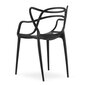 4-ių kėdžių komplektas Kato, juodas kaina ir informacija | Virtuvės ir valgomojo kėdės | pigu.lt