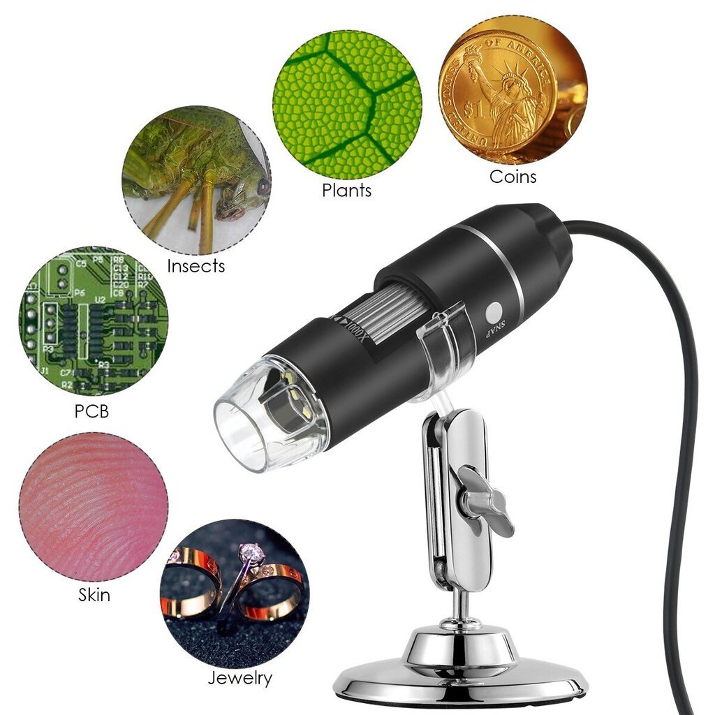 1600x USB цена и информация | Teleskopai ir mikroskopai | pigu.lt