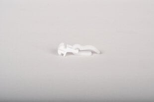 Plastikinė slankiojanti kilputė su viengubu kabliuku aliuminio profiliui DS-PROFILIS balta 30 vnt. kaina ir informacija | Karnizai | pigu.lt