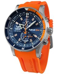 Laikrodis Vostok Europe VEareONE Special Edition Blue/Orange YM8J-510H434 kaina ir informacija | Vyriški laikrodžiai | pigu.lt