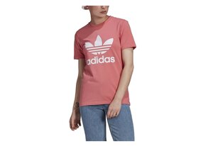 Футболка с коротким рукавом Adidas Loungewear Essentials Slim Logo, розовая цена и информация | Женские футболки | pigu.lt