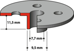 164379-4 Kopijavimo žiedas 7,7x9,5x11,5mm 3612C, 3620, RP0900, RP2300FC Makita kaina ir informacija | Suktuvai, gręžtuvai | pigu.lt