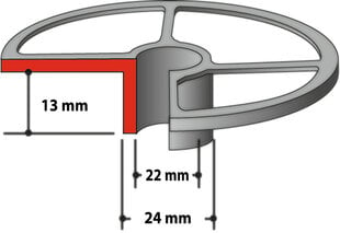 Копировальное кольцо Makita, 22х24х13 мм RP1110C 193340-4 цена и информация | Механические инструменты | pigu.lt