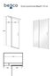 Dušo kabina Besco Exo-CH, 110x80,90,100 cm kaina ir informacija | Dušo kabinos | pigu.lt