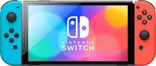 Nintendo Switch OLED Red & Blue, 64GB kaina ir informacija | Žaidimų konsolės | pigu.lt