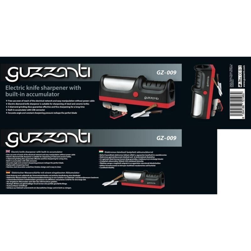 Guzzanti GZ-009 цена и информация | Pjaustyklės, peilių galąstuvai | pigu.lt