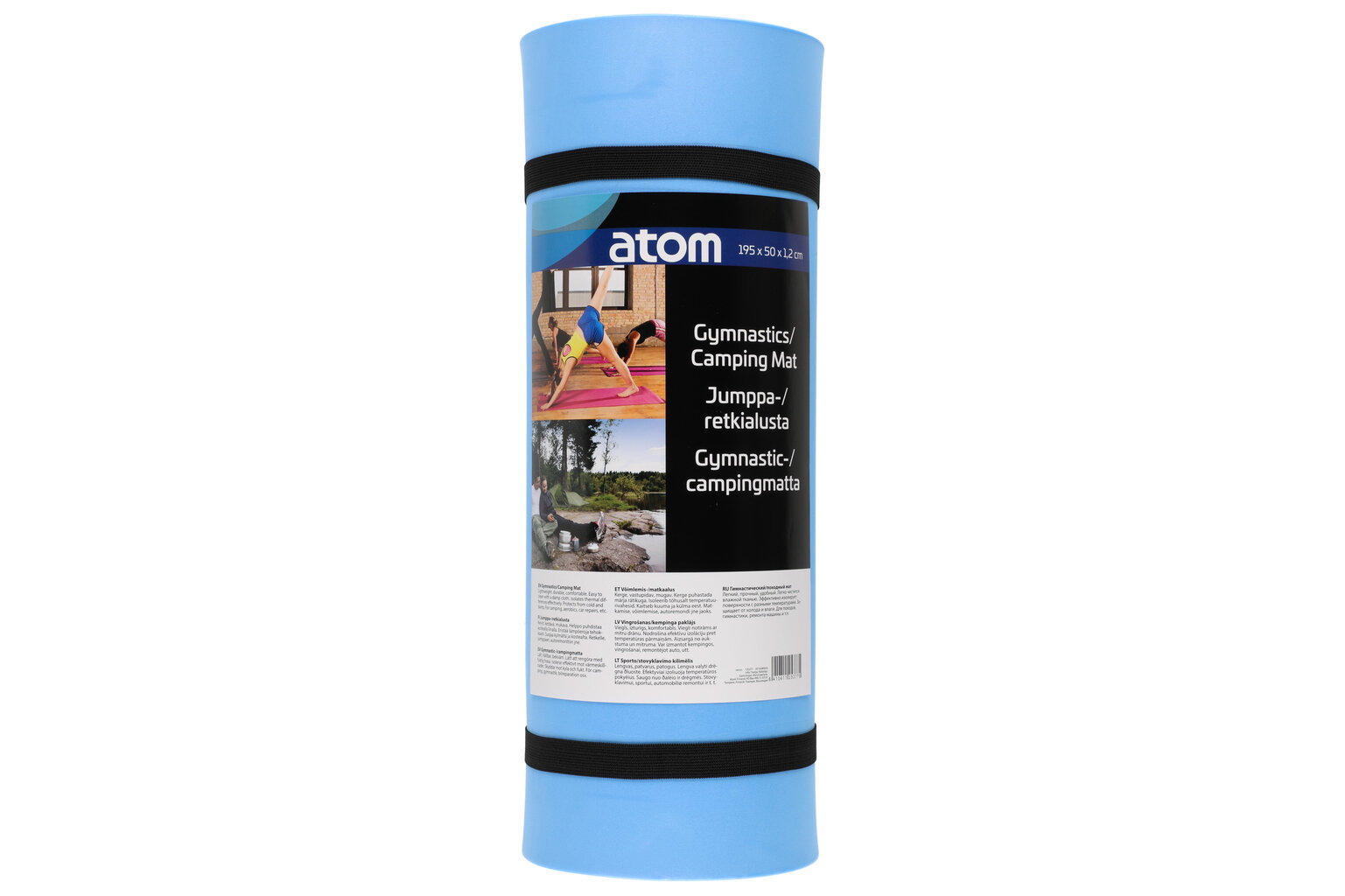 Turistinis kilimėlis Atom, 195x50x1,2 cm, mėlynas kaina ir informacija | Turistiniai čiužiniai ir kilimėliai | pigu.lt