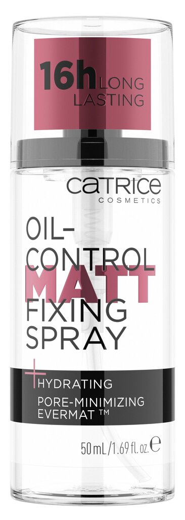 Makiažo fiksatorius Catrice Oil-Control Matt Fixing, 50 ml цена и информация | Makiažo pagrindai, pudros | pigu.lt