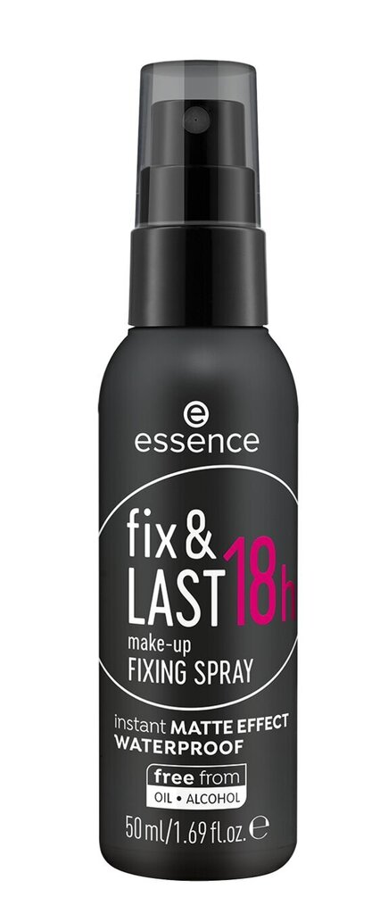 Makiažo fiksatorius Essence Fix & Last 18h, 50 ml kaina ir informacija | Makiažo pagrindai, pudros | pigu.lt