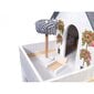 Medinis lėlių namelis MDF su LED apšvietimu ir baldais 78 cm цена и информация | Žaislai mergaitėms | pigu.lt