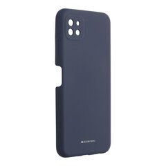 Dėklas telefonui Mercury Silicone skirtas Samsung Galaxy A22 5G, mėlyna kaina ir informacija | Telefono dėklai | pigu.lt