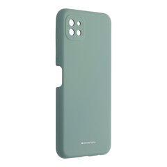 Dėklas telefonui Mercury Silicone skirtas Samsung Galaxy A22 5G, žalia kaina ir informacija | Telefono dėklai | pigu.lt