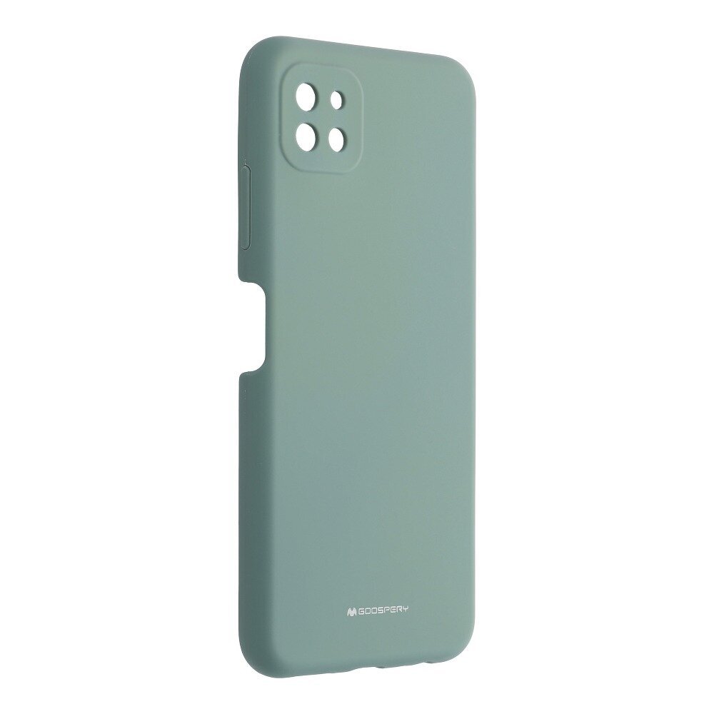 Dėklas telefonui Mercury Silicone skirtas Samsung Galaxy A22 5G, žalia цена и информация | Telefono dėklai | pigu.lt