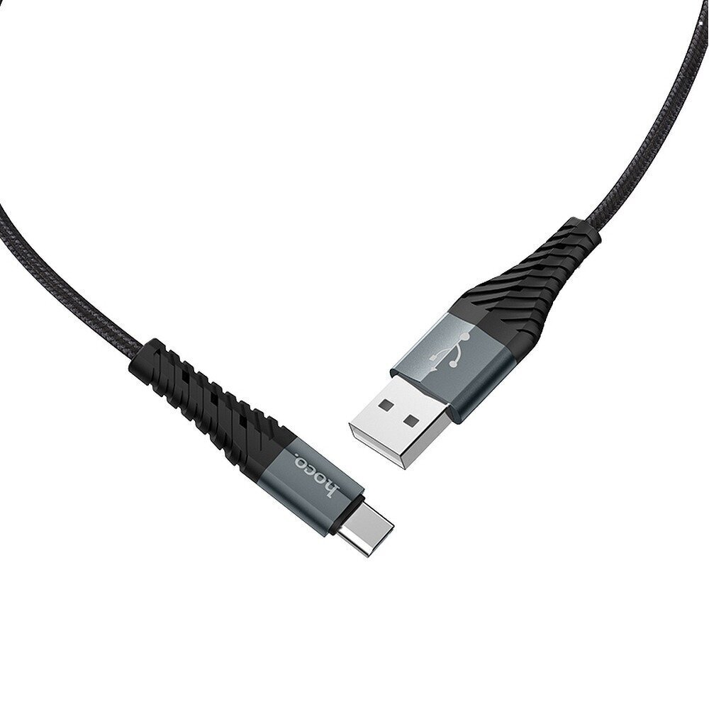 HOCO USB įkrovimo duomenų kabelis C tipo X38 1 metro juodas kaina ir informacija | Laidai telefonams | pigu.lt