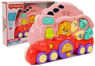 Интерактивный поезд розовый цена и информация | Игрушки для малышей | pigu.lt