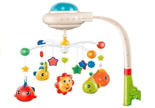 Spalvinga karuselė su žuvytėmis ir projektoriumi kaina ir informacija | Žaislai kūdikiams | pigu.lt