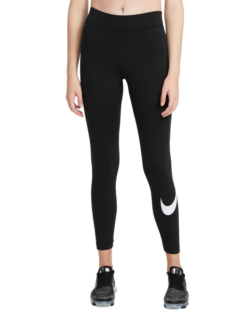 Nike tamprės moterims NSW ESSNTL LGGNG SWOOSH, juodos kaina | pigu.lt