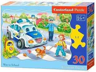 Dėlionė Way to School, 30 dalių kaina ir informacija | Dėlionės (puzzle) | pigu.lt