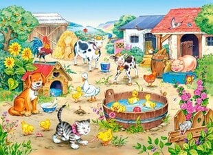 Dėlionė Farm, 60 dalių kaina ir informacija | Dėlionės (puzzle) | pigu.lt