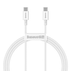 Кабель Baseus Superior Series Cable USB-C to USB-C, 100W, 1 м (белый) цена и информация | Кабели для телефонов | pigu.lt