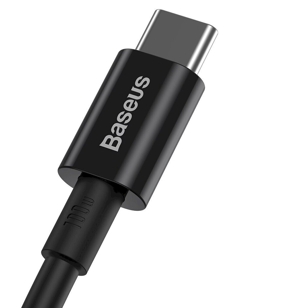 Kabelis Baseus Superior Series Cable USB-C to USB-C, 100W, 2m, juodas kaina ir informacija | Laidai telefonams | pigu.lt