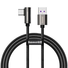 Кабель USB - USB-C Baseus Legend Series, 66 Вт, 1 м (черный) цена и информация | Кабели для телефонов | pigu.lt