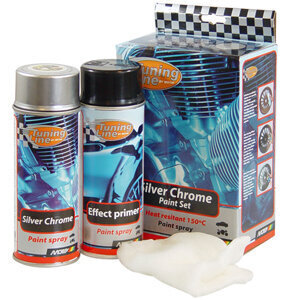Matinio sidabro-chromo spalvų rinkinys Motip Tuning Line, 1vnt. цена и информация | Automobiliniai dažai | pigu.lt