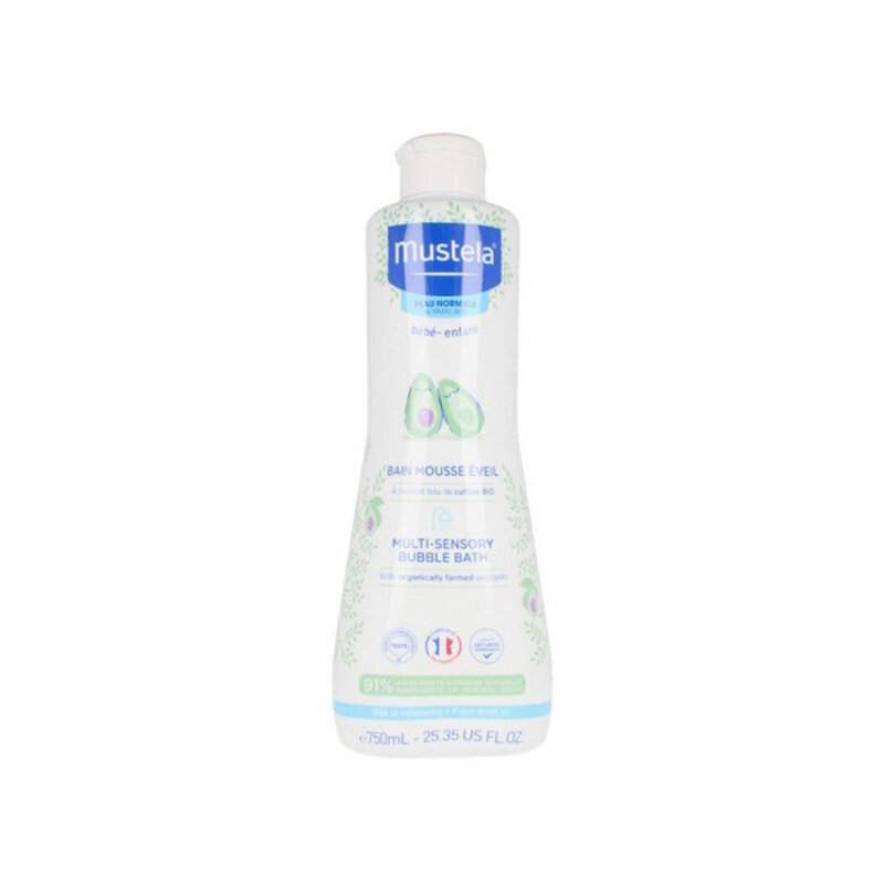 Vonios putos Mustela Multi-Sensory Bubble Bath with Avocado, 750ml kaina ir informacija | Kosmetika vaikams ir mamoms | pigu.lt