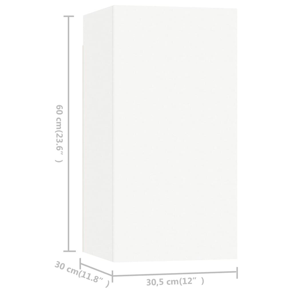 Televizoriaus spintelės, 30,5x30x60 cm, 7 vnt, baltos kaina ir informacija | TV staliukai | pigu.lt