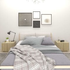 Naktinė spintelė, 100x35x40 cm, ruda kaina ir informacija | Spintelės prie lovos | pigu.lt
