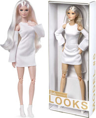 Кукла Mattel - Barbie Signature Looks Doll Tall Blonde White Dress & Boots цена и информация | Игрушки для девочек | pigu.lt