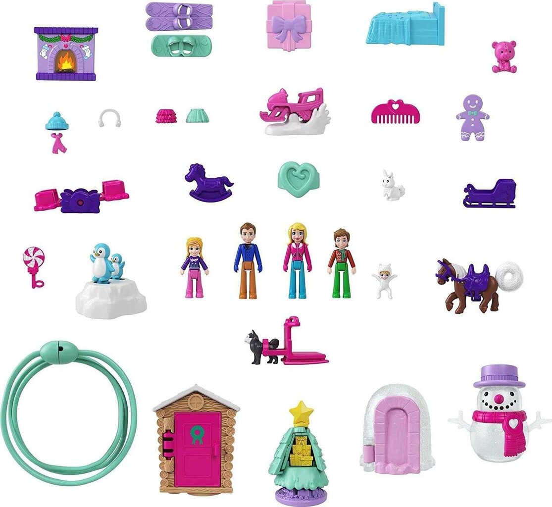 Advento kalendorius Polly Pocket kaina ir informacija | Žaislai mergaitėms | pigu.lt
