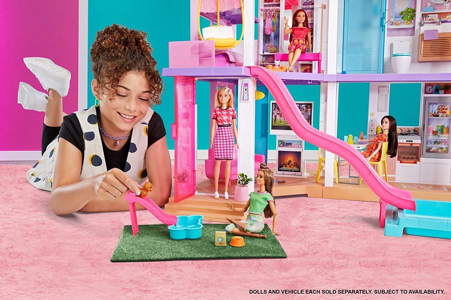 Barbie Dreamhouse Deluxe svajonių namas su baseinu GRG93 kaina ir informacija | Žaislai mergaitėms | pigu.lt