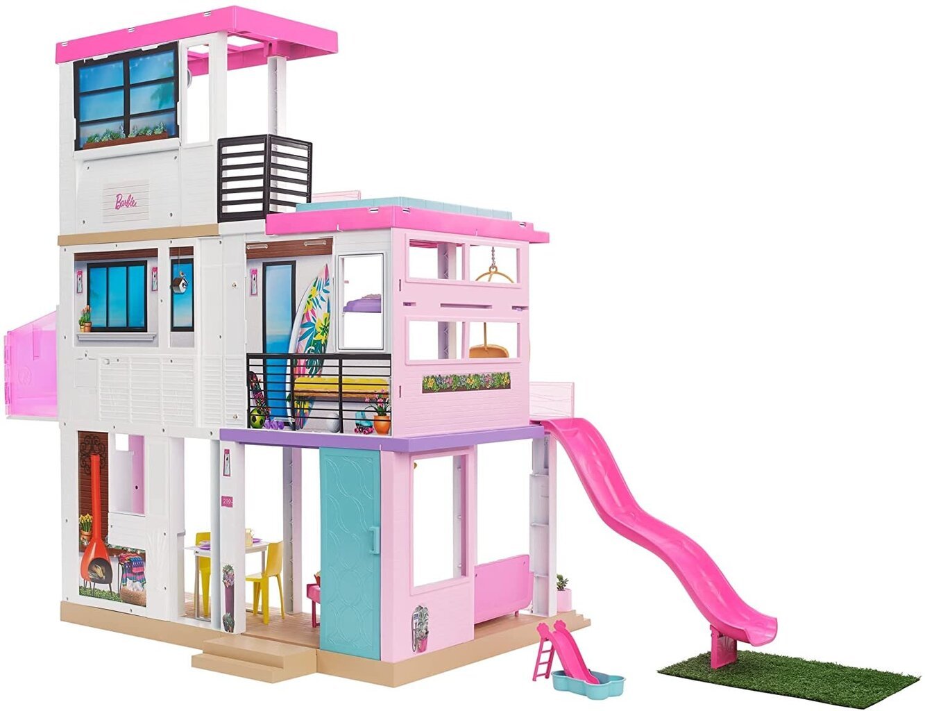 Barbie Dreamhouse Deluxe svajonių namas su baseinu GRG93 kaina | pigu.lt