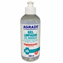 Дезинфицирующий гель для рук Agrado (300 ml) цена и информация | Кремы, лосьоны для тела | pigu.lt