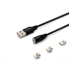 USB C, Y, USB C.Micro USB A/Lightning Elmak Savio CL-155 kaina ir informacija | Kabeliai ir laidai | pigu.lt