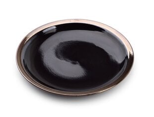 Lėkštė, 20 x 20 x 3 cm, juoda kaina ir informacija | Indai, lėkštės, pietų servizai | pigu.lt