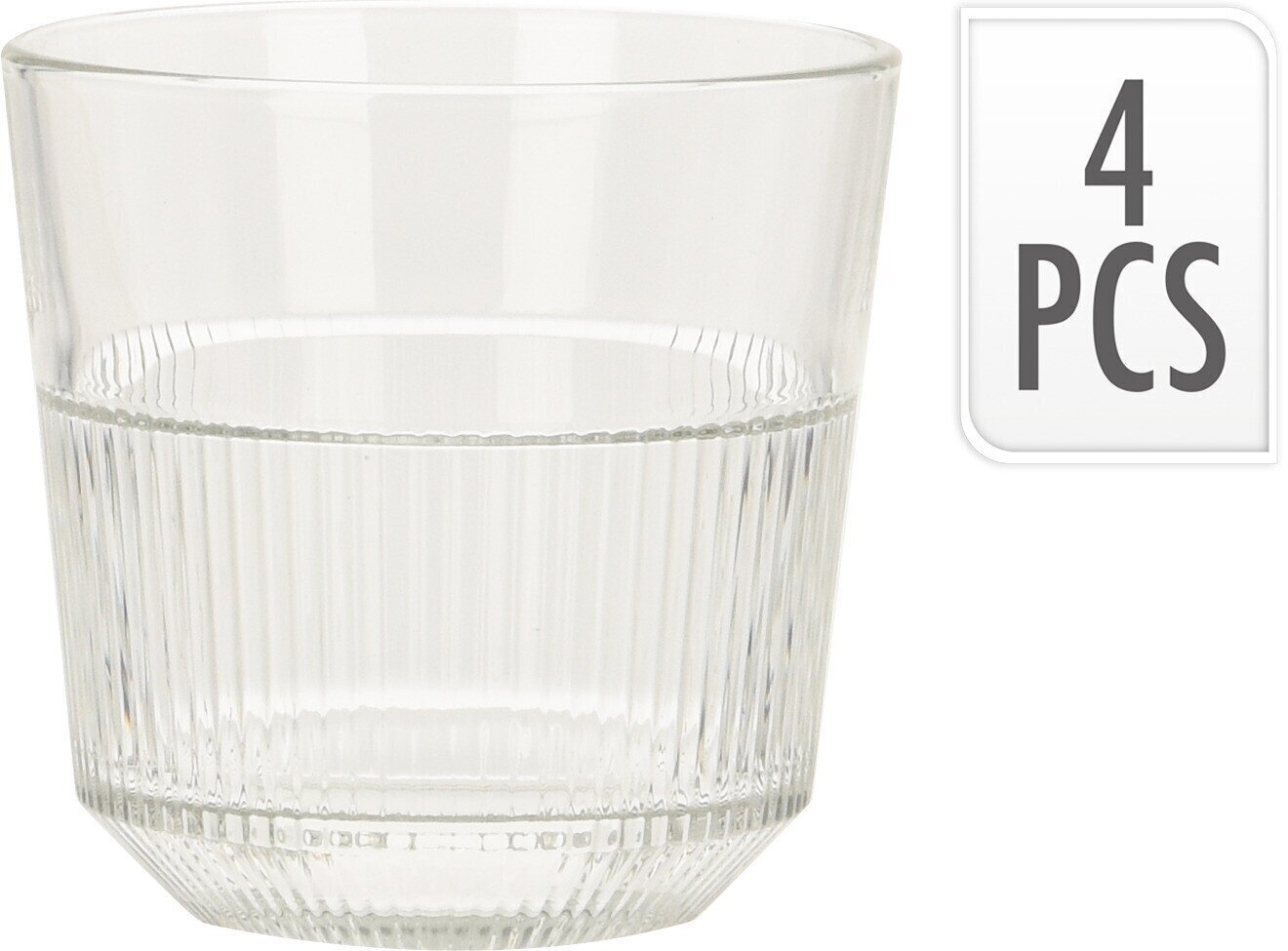 Keturių stiklinių rinkinys 270ml kaina ir informacija | Taurės, puodeliai, ąsočiai | pigu.lt
