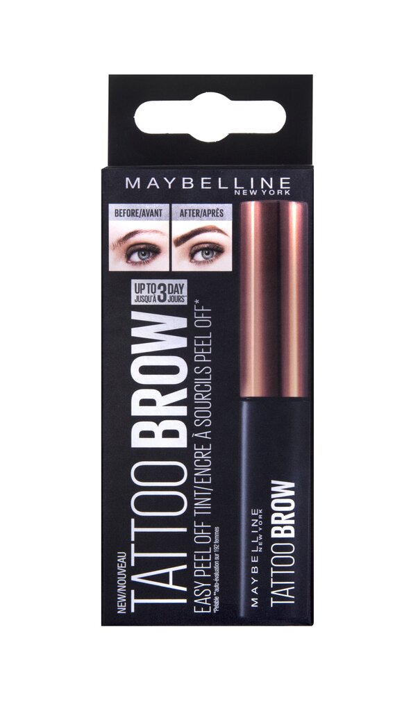 Ilgalaikiai antakių dažai Maybelline New York Tattoo Brow medium brown, 8 g цена и информация | Antakių dažai, pieštukai | pigu.lt