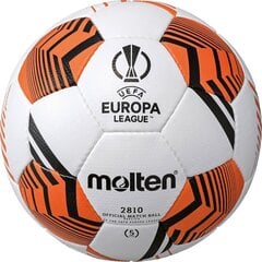 Futbolo kamuolys Molten F5U2810-12 UEFA Europa League replica, 5 dydis kaina ir informacija | Futbolo kamuoliai | pigu.lt