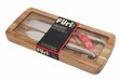 Furi santoku peilių East/West™ rinkinys medinėje dėžutėje, 3 dalių kaina ir informacija | Peiliai ir jų priedai | pigu.lt