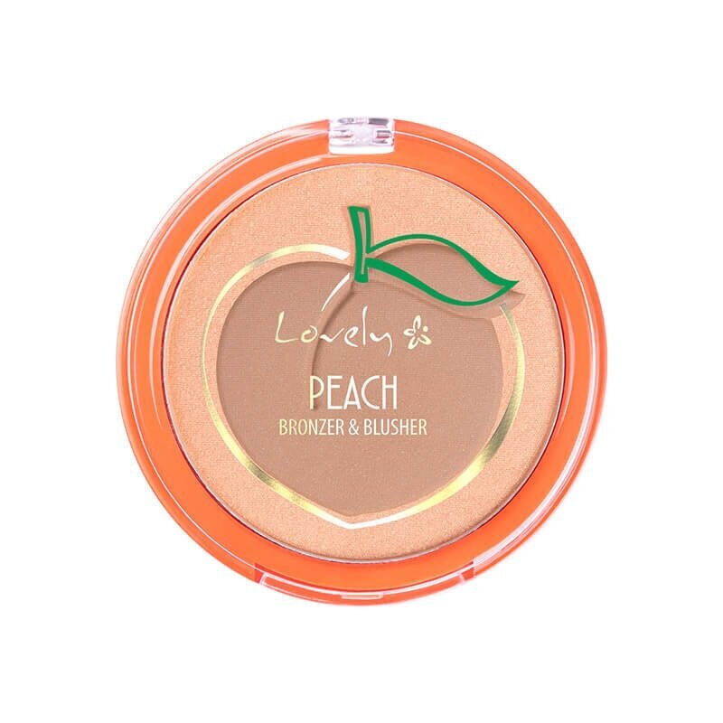 Veido kontūravimo priemonė Lovely Peach Blusher and Bronzer kaina ir informacija | Makiažo pagrindai, pudros | pigu.lt