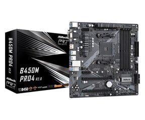 ASRock B450M PRO4 R2.0 цена и информация | Материнские платы | pigu.lt