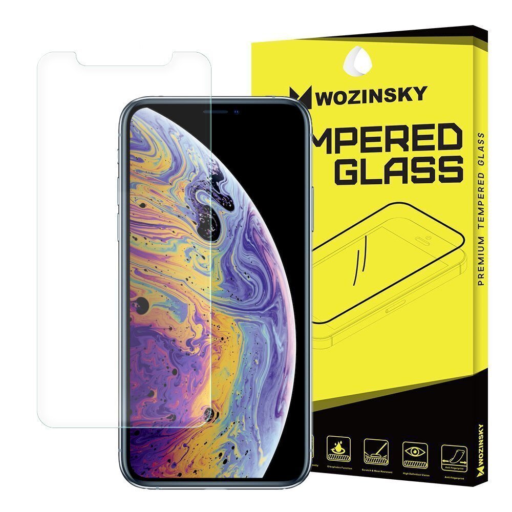 Apsauginis telefono ekrano stiklas Tempered Glass 9H Screen Protector, skirtas iPhone 13 Pro / iPhone 13 (packaging – envelope) kaina ir informacija | Apsauginės plėvelės telefonams | pigu.lt