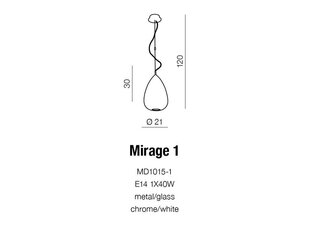 Azzardo подвесной светильник Mirage цена и информация | Люстры | pigu.lt