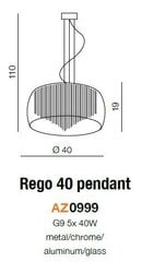Azzardo подвесной светильник Rego 40 цена и информация | Люстры | pigu.lt