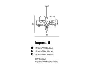 Azzardo подвесной светильник Impress 5 White цена и информация | Люстры | pigu.lt